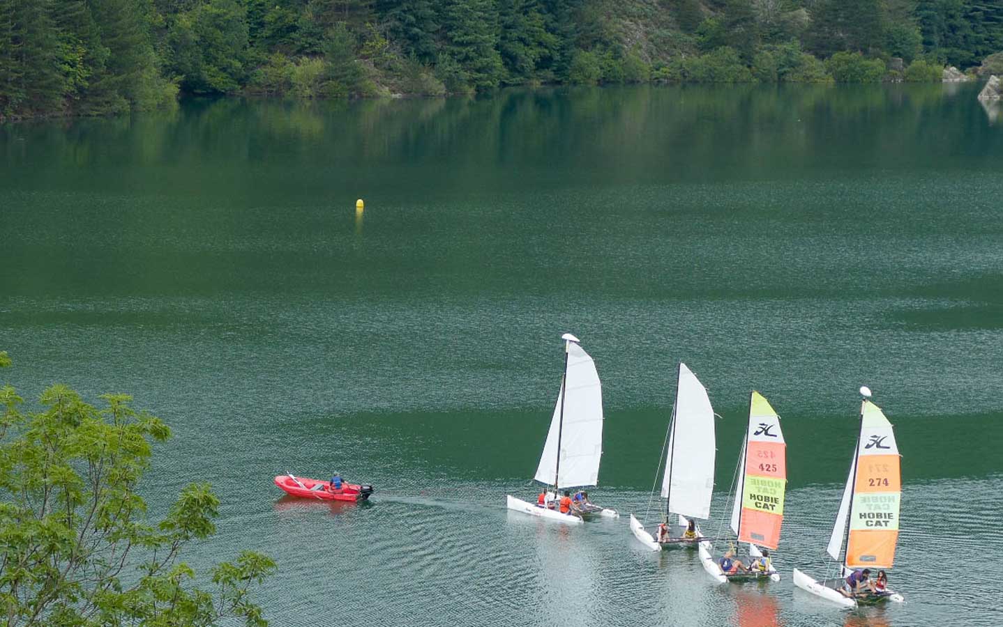Sports dans les Cévennes, voile